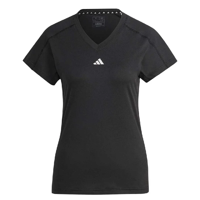 adidas - Women's Train Essentials V-Neck T-Shirt (HN5543) Cozy Warm Stylish