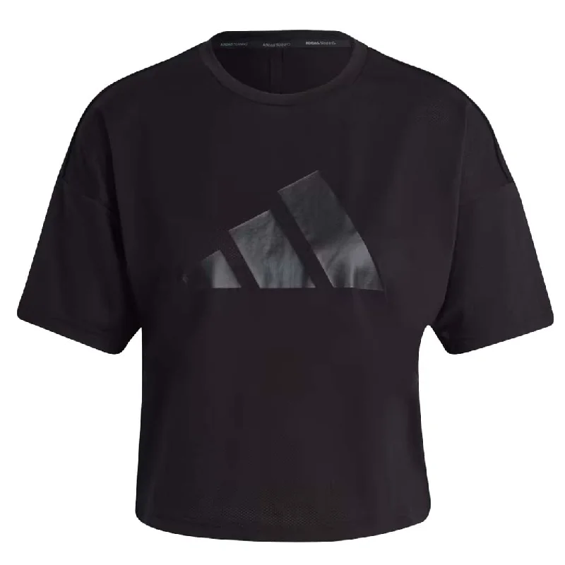 adidas - Women's Train Icons 3 Bar Logo T-Shirt (HD8973) V-Neck T-Shirt Long Sleeve Cotton adidas - Women's Train Icons 3 Bar Logo T-Shirt (HD8973) V-Neck T-Shirt Long Sleeve Cotton
