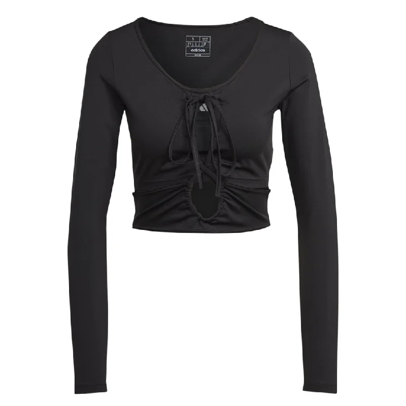 adidas - Women's Training Dance Long Sleeve T-Shirt (HS2326) Elasticated Padded Insulated adidas - Women's Training Dance Long Sleeve T-Shirt (HS2326) Elasticated Padded Insulated