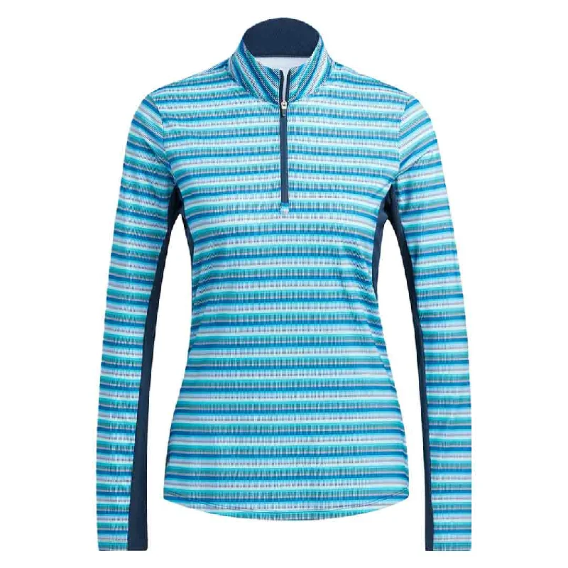 adidas - Women's Ultimate365 Print Long Sleeve T-Shirt (HA3442) Mesh Fabric Canvas Fabric Denim Fabric