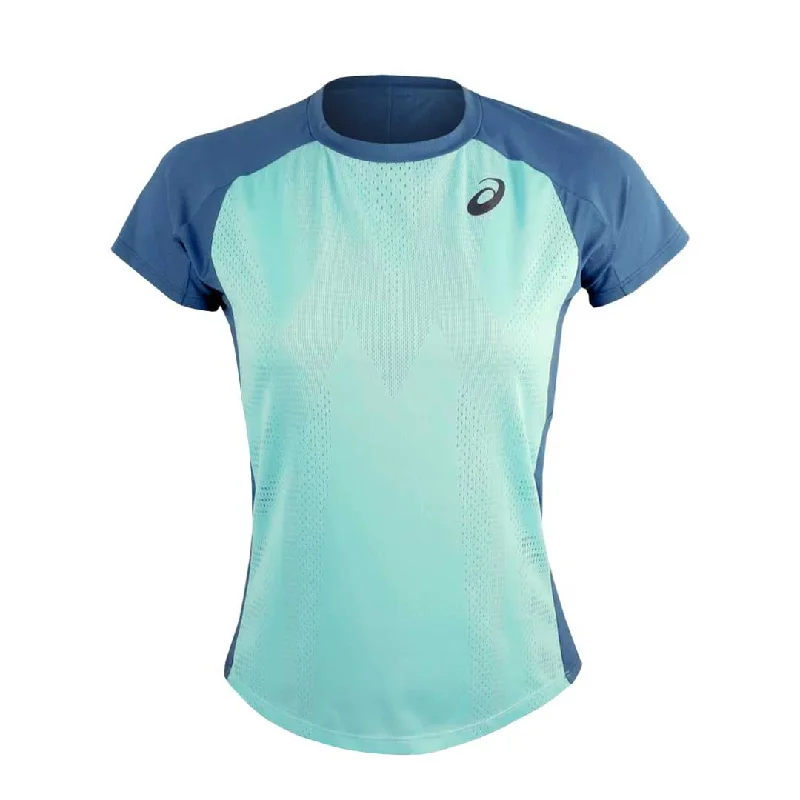 Asics - Women's Match Actibreeze Short Sleeve T-Shirt (2042A208 301) Cotton Fabric Linen Fabric Terry Fabric