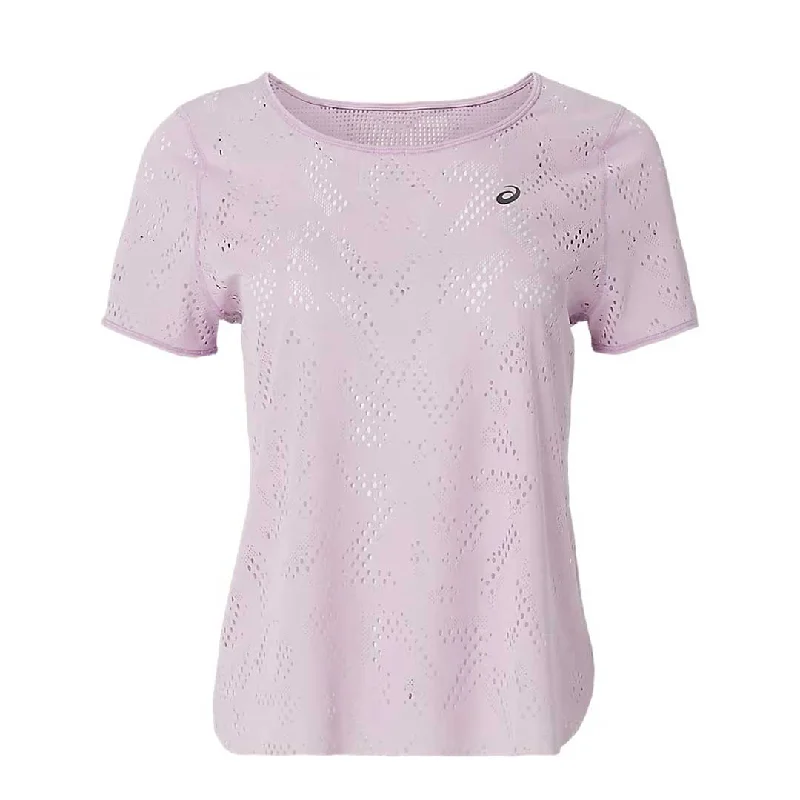 Asics - Women's Ventilate Actibreeze Short Sleeve T-Shirt (2012C228 701) Striped Floral Plaid