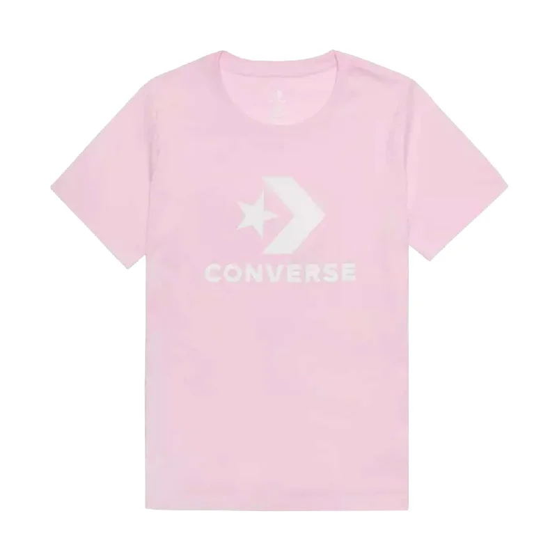 Converse - Women's Star Chevron T-Shirt (10018569 A17) Zippered Front Buttoned Front Snap Front