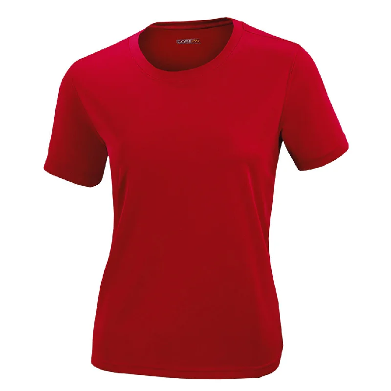 Core 365 - Women's Pace Pique Short Sleeve T-Shirt (78182 850) Mesh Blend Leather Blend Suede Blend Core 365 - Women's Pace Pique Short Sleeve T-Shirt (78182 850) Mesh Blend Leather Blend Suede Blend