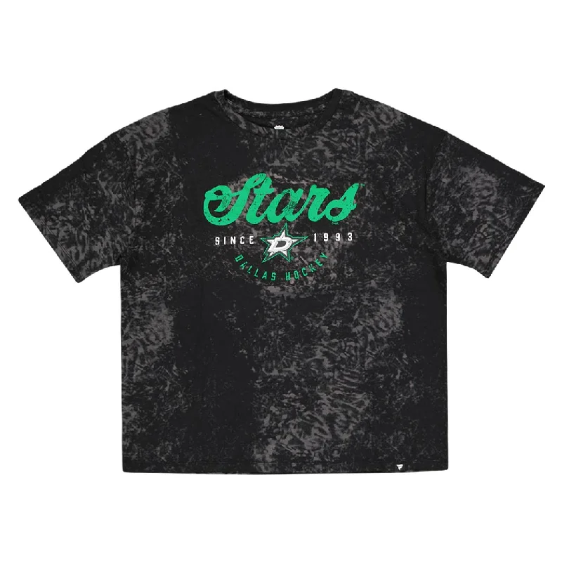 Fanatics - Women's Dallas Stars Short Sleeve T-Shirt (006G 05Q2 2GR 06W) Rayon Fabric Velvet Fabric Corduroy Fabric