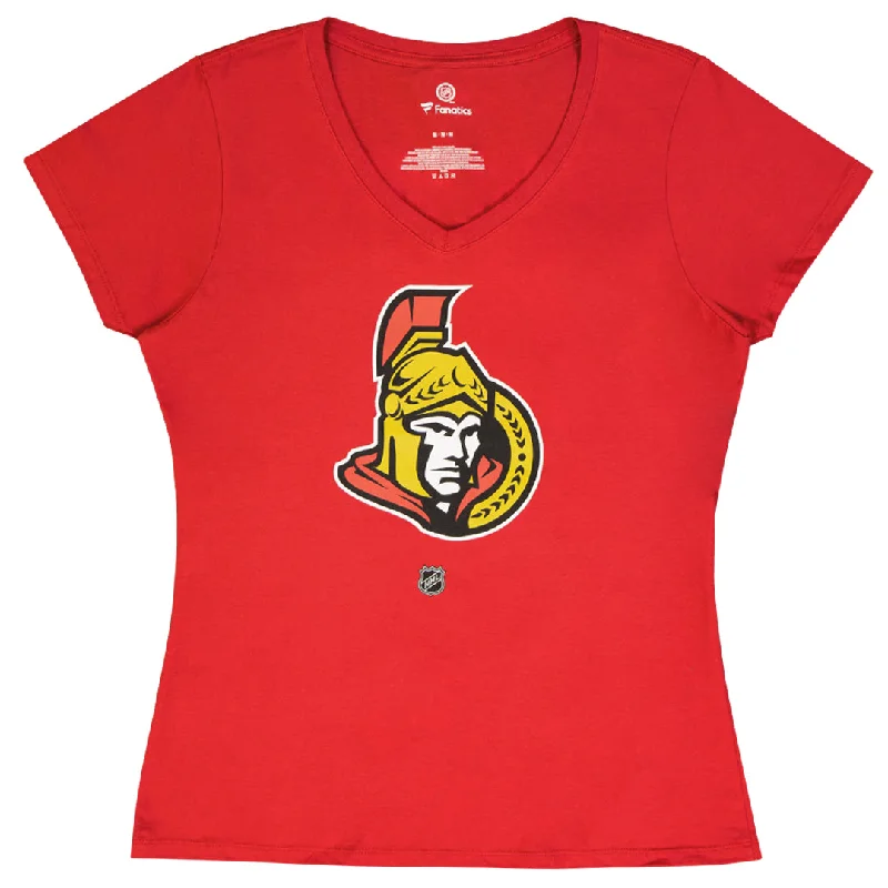 Fanatics - Women's Ottawa Senators Anderson T-Shirt (3A40 0484 H3M FND) Oversized T-Shirt Spandex breathable