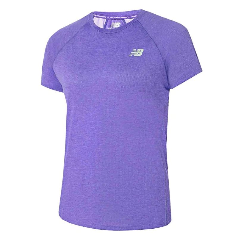 New Balance - Women's Impact Run Short Sleeve T-Shirt (WT21262 EIH) Lace Blend Ribbed Blend Corduroy Blend New Balance - Women's Impact Run Short Sleeve T-Shirt (WT21262 EIH) Lace Blend Ribbed Blend Corduroy Blend