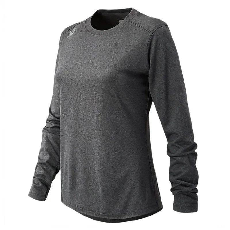 New Balance - Women's Long Sleeve T-Shirt (TMWT501 DH) Welt Pockets Slit Pockets