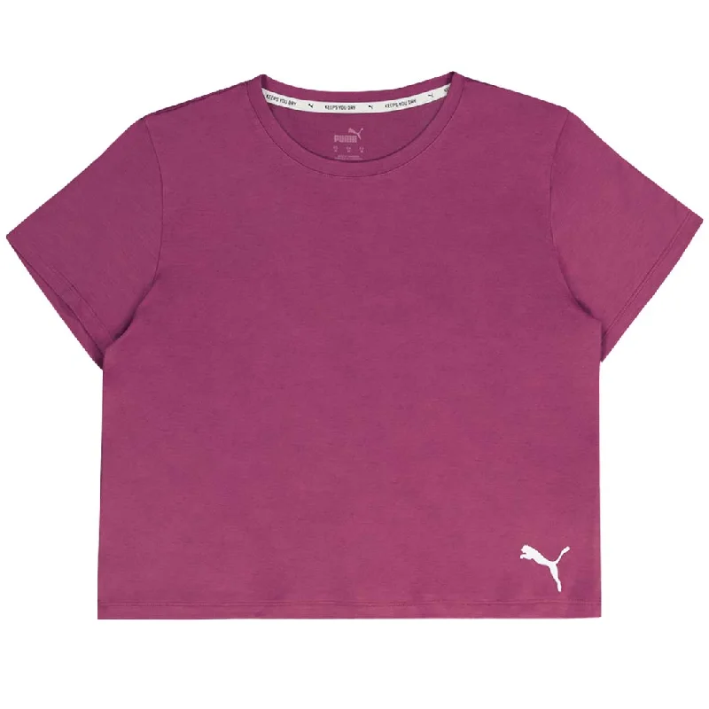 Puma - Women's Cropped T-Shirt (588648 13) Mesh Canvas Denim