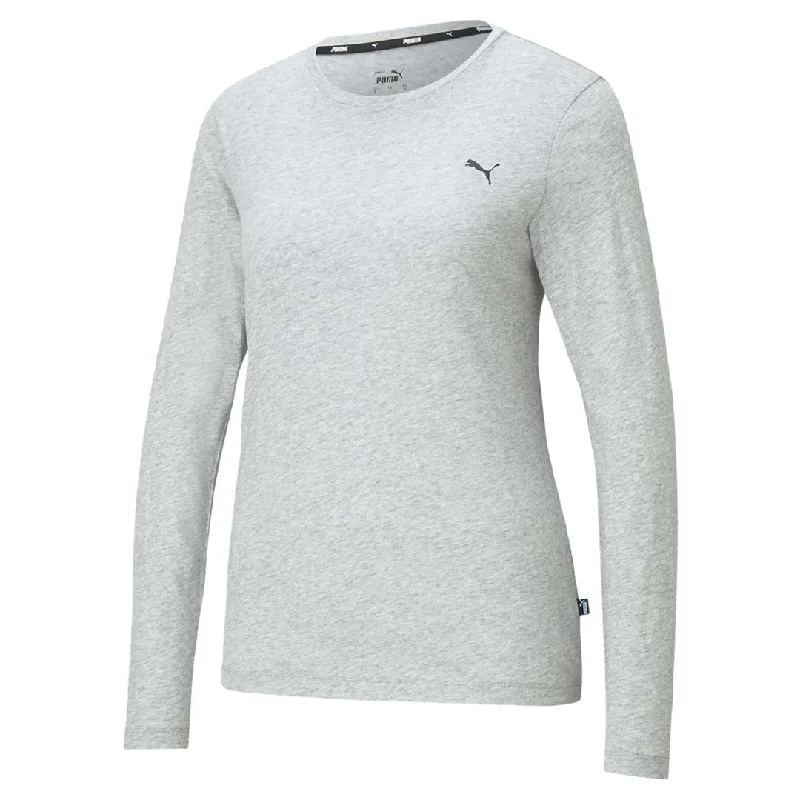 Puma - Women's Essential Long Sleeve T-Shirt (586782 54) Chenille Blend Fleece Blend Nylon Blend
