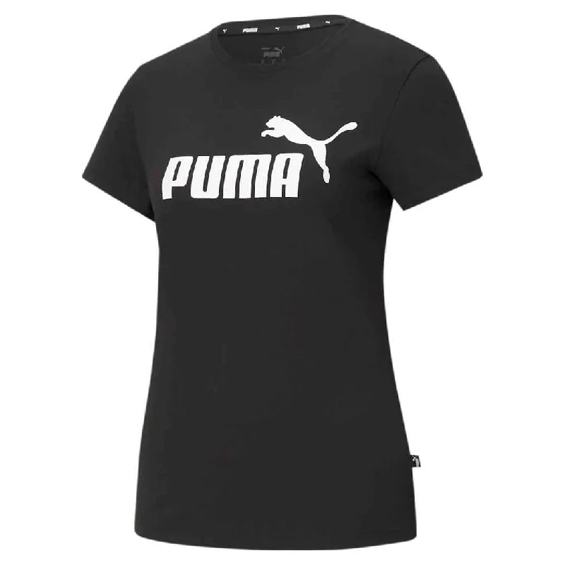 Puma - Women's Essentials Logo T-Shirt (586774 01) Spandex Blend Rayon Blend Denim Blend