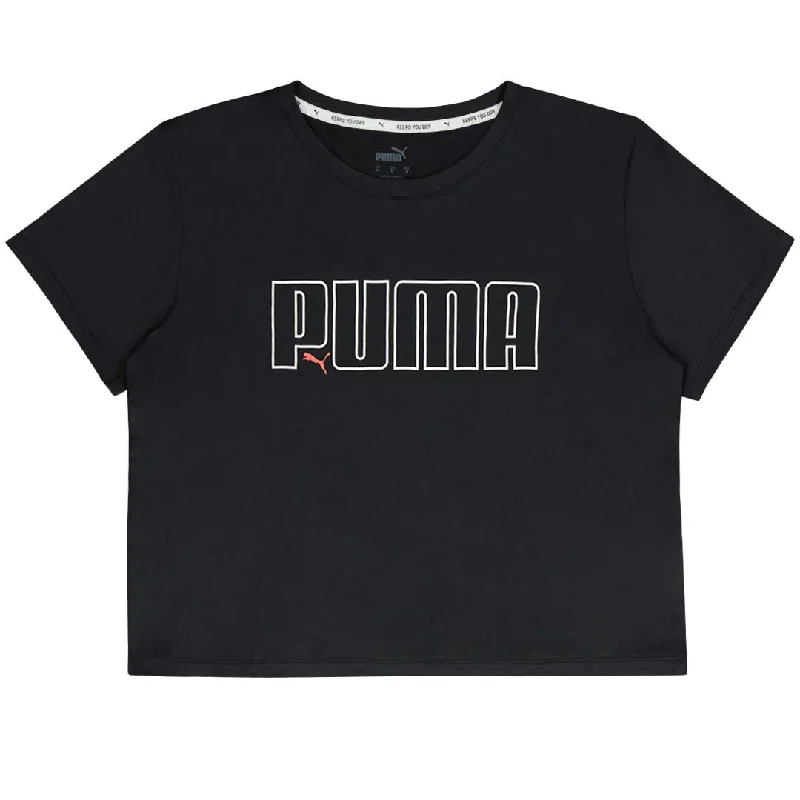Puma - Women's Iconic Cropped Short Sleeve T-Shirt (522547 01) Machine Wash Dry Clean Hand Wash