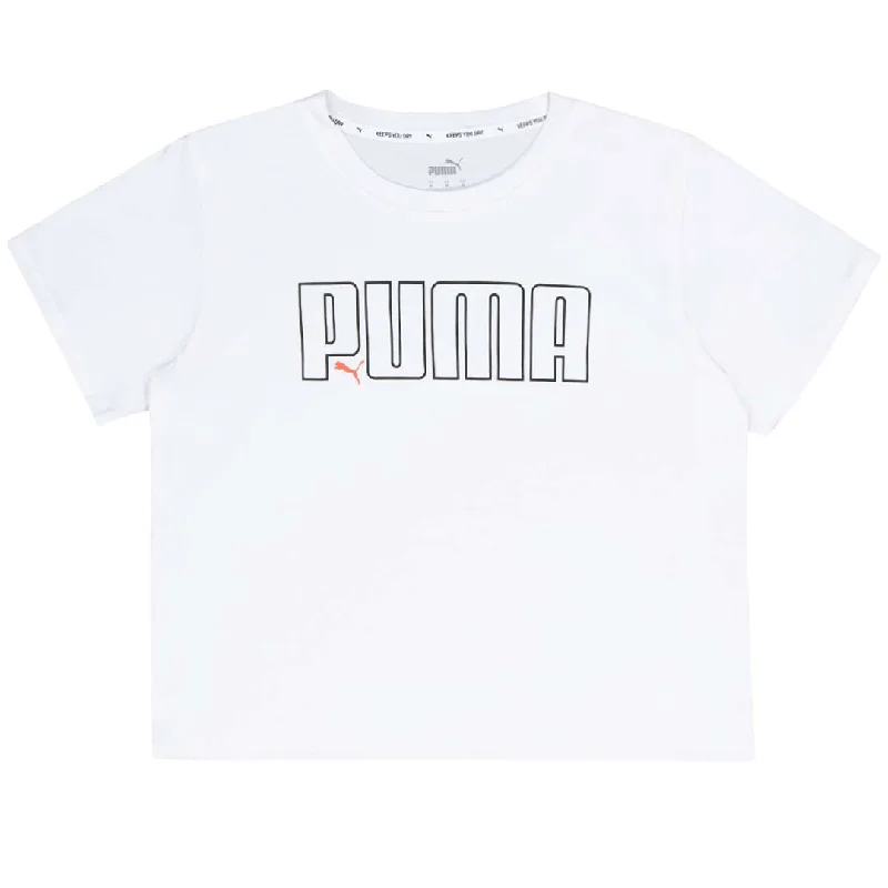 Puma - Women's Iconic Cropped Short Sleeve T-Shirt (522547 02) Ribbed T-Shirt High Neck Heavyweight
