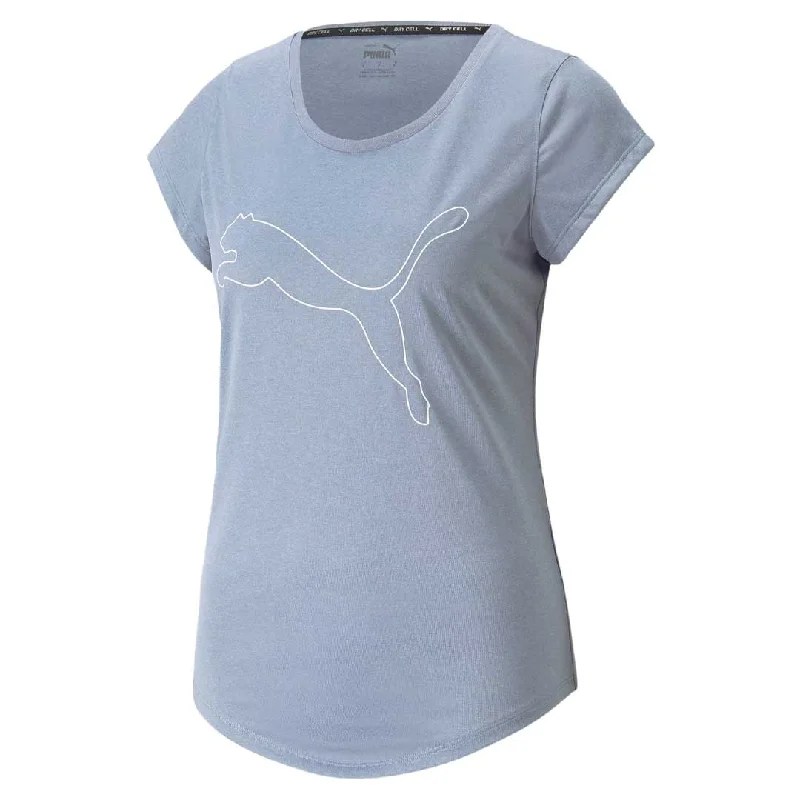 Puma - Women's Performance Cat Short Sleeve T-Shirt (520320 18) Spandex Blend Rayon Blend Denim Blend
