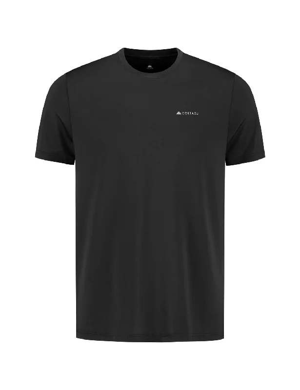 AR Active T-Shirt Black | Men Polka Dot Checkered Tartan