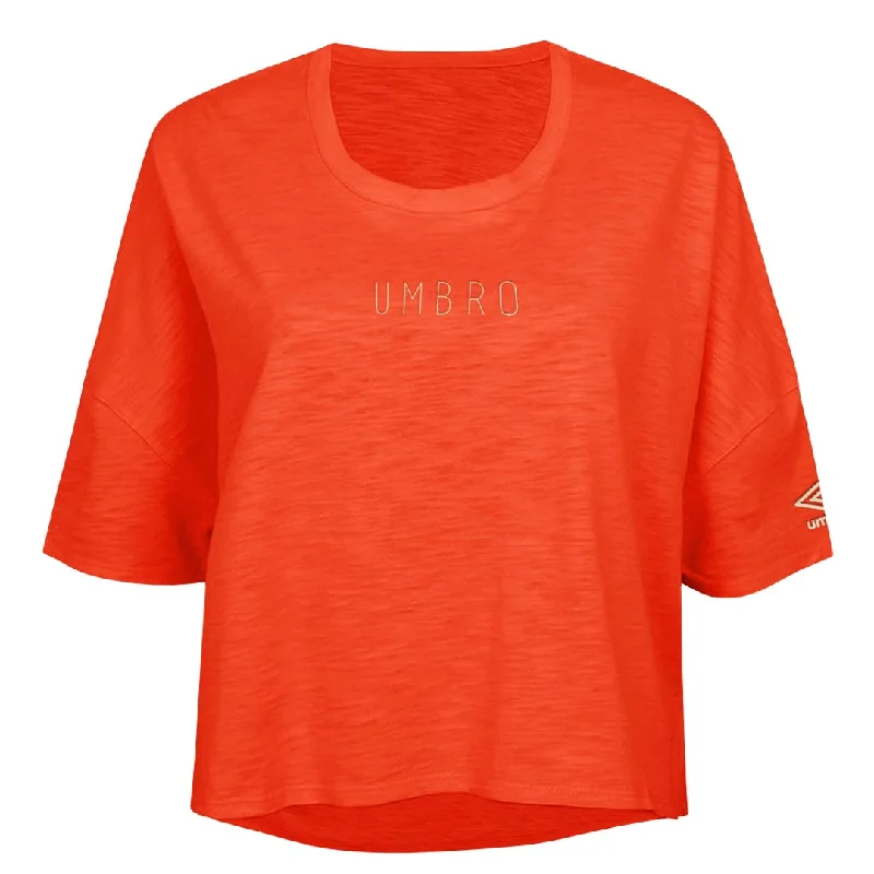 Umbro - Women's Boxy T-Shirt (HUUL1UBF8 UK8) Satin Fabric Silk Fabric Chiffon Fabric Umbro - Women's Boxy T-Shirt (HUUL1UBF8 UK8) Satin Fabric Silk Fabric Chiffon Fabric