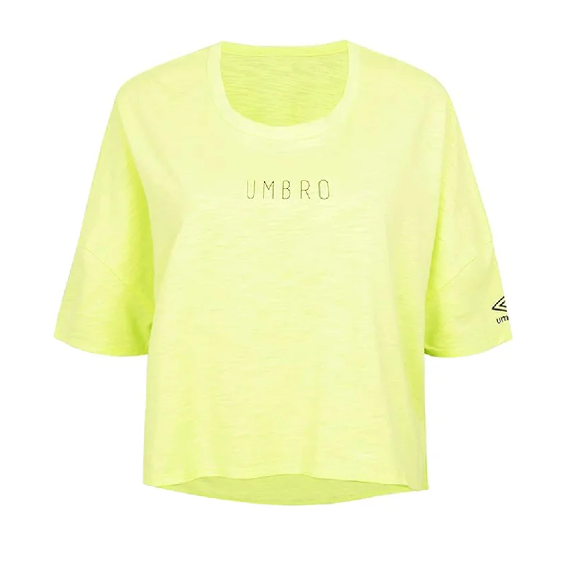 Umbro - Women's Boxy T-Shirt (HUUL1UBF8 UK9) Collared Crew Neck Turtle Neck