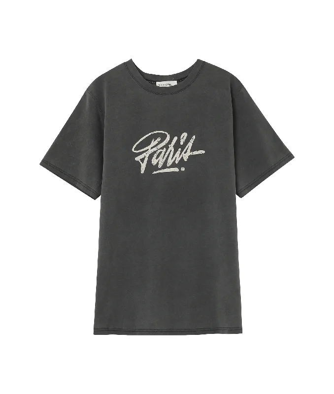 Night Message T-Shirt - Grey Oversized T-Shirt Spandex breathable