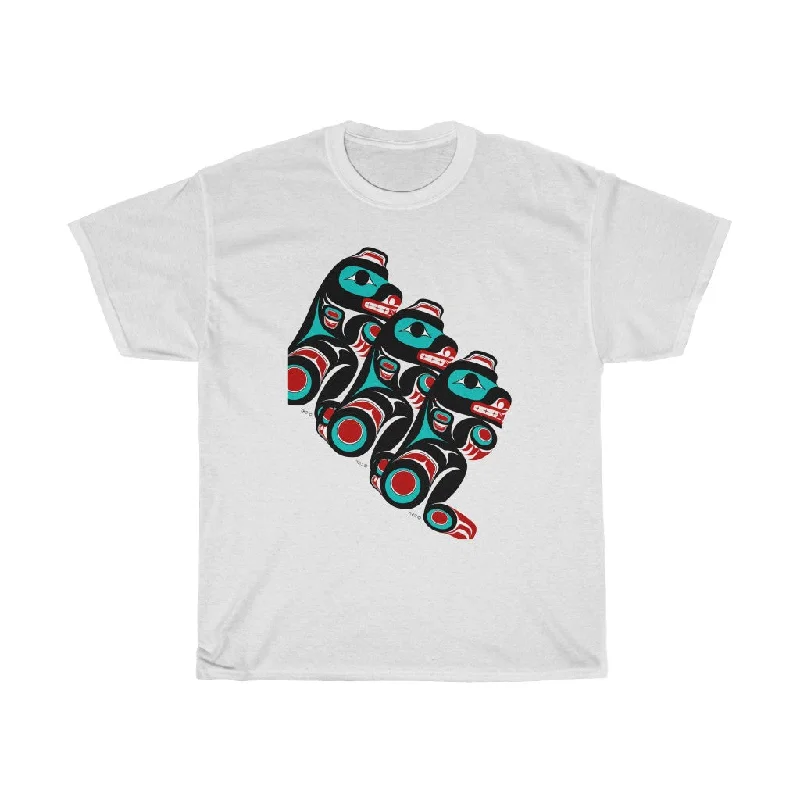 Bear Unisex Heavy Cotton Tee Sequined Glittery Shiny