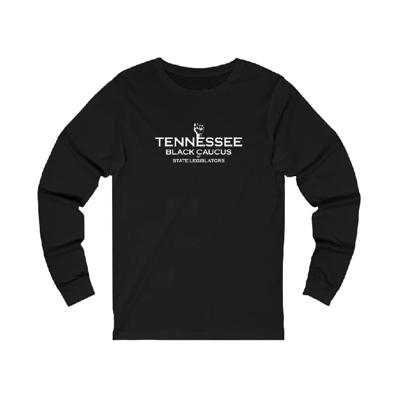 Black Caucus Tennessee - Unisex Jersey Long Sleeve Tee Houndstooth Herringbone Solid Black Caucus Tennessee - Unisex Jersey Long Sleeve Tee Houndstooth Herringbone Solid