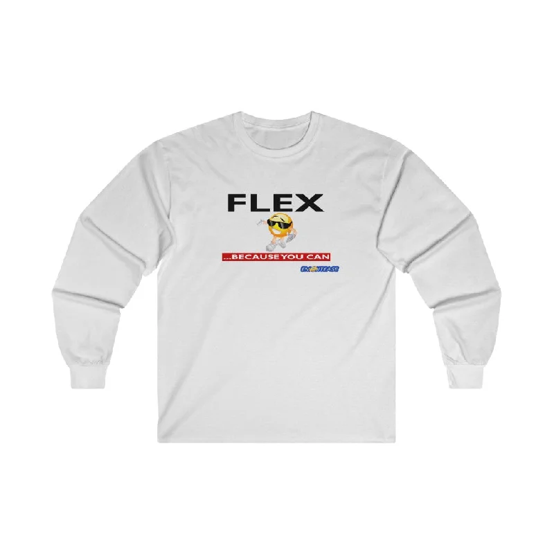Flex Long Sleeve Tee V-Neck T-Shirt Long Sleeve Cotton