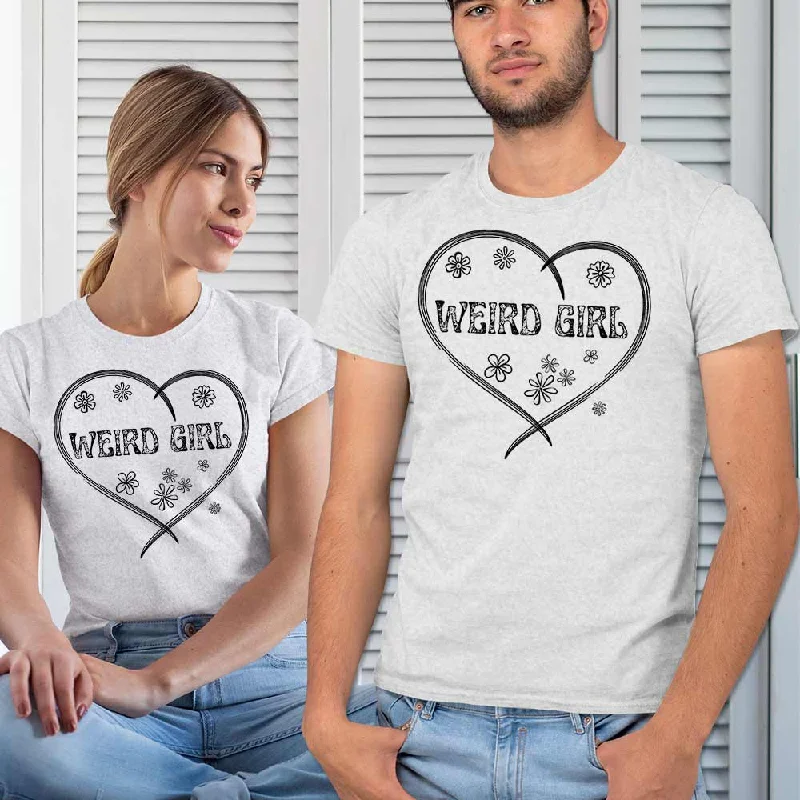 Weird girl print unisex t-shirts Fashionable Trendy Casual