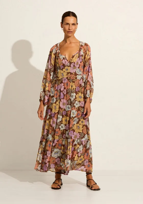 Amanza Maxi Dress Trendy Ruffled Maxi Dress