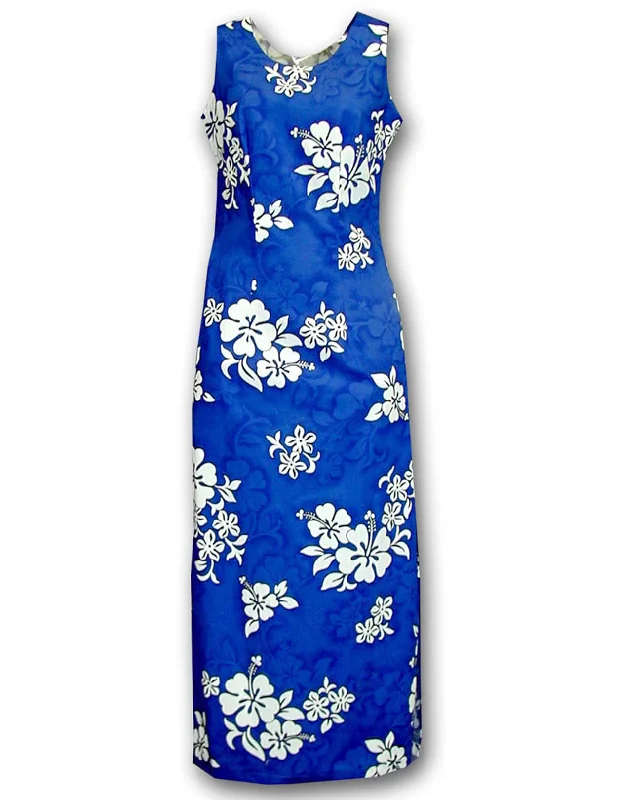 Kapolei Hibiscus Sleeveless Long Maxi Dress Classic Strapless Maxi Dress