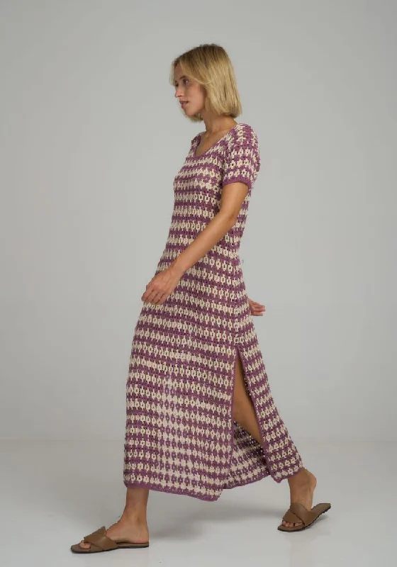 Vacance Crochet Maxi Dress Fashionable Chiffon Tiered Maxi Dress