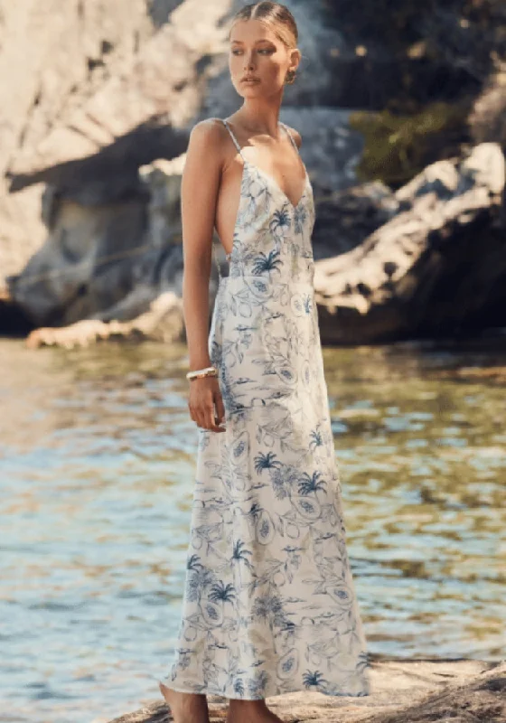 Pomelo Maxi Dress Fashionable Maxi Dress with Fringe