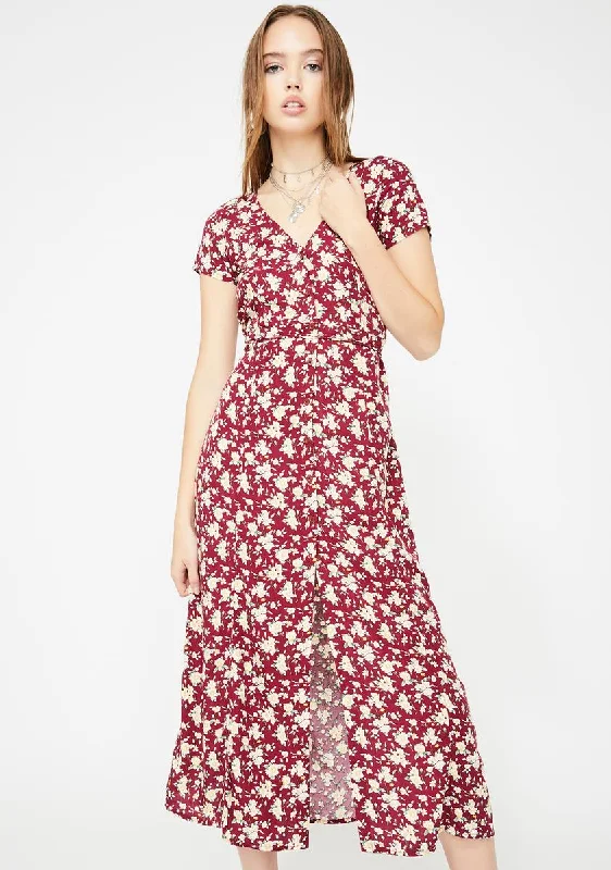 Sanrin Maxi Dress Comfortable Maxi Dress with Slits