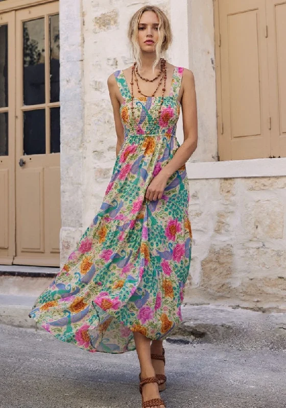 Bohème Strappy Maxi Dress - Spring Chic Summer Floral Maxi Dress