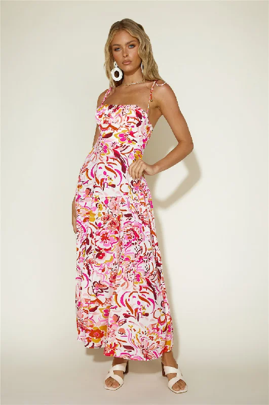 Dinner Date Maxi Dress Floral Chic Summer Floral Maxi Dress