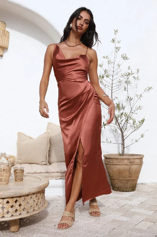 Having You Maxi Dress Brown Stylish Longline Maxi Dress