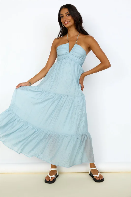 Heavenly Delight Maxi Dress Blue Comfortable Casual Maxi Dress