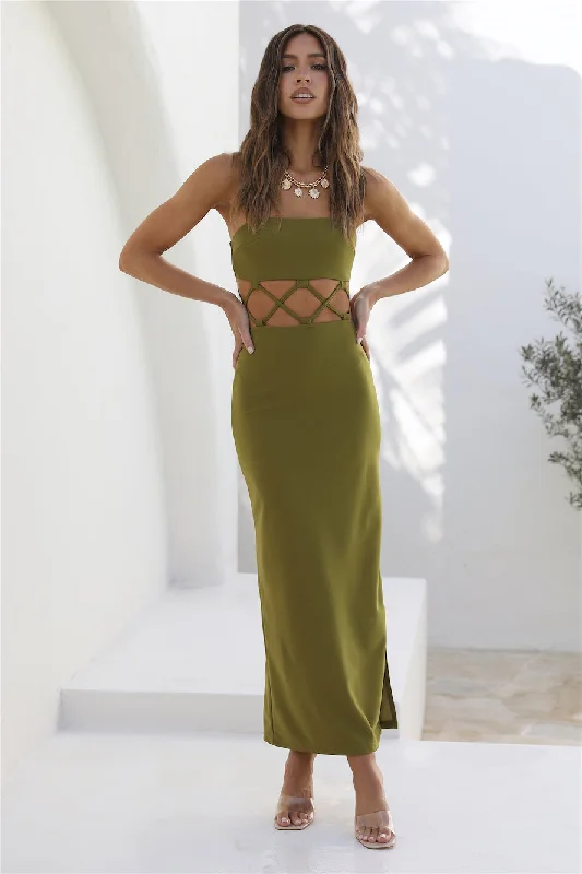 Say Nothing Maxi Dress Green Stylish Boho Chic Maxi Dress