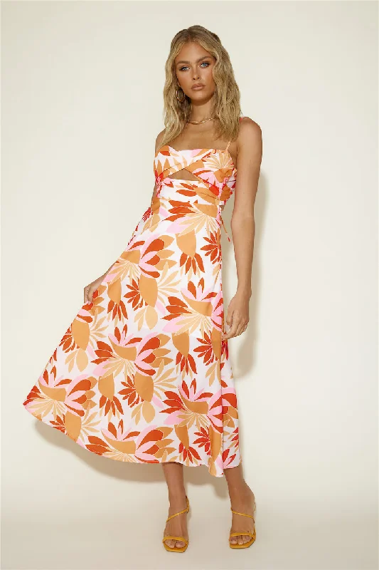 Summer Loving Maxi Dress Orange Classic A-Line Maxi Dress