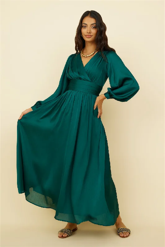 Sunshine Girl Maxi Dress Green Comfortable Bohemian Maxi Dress