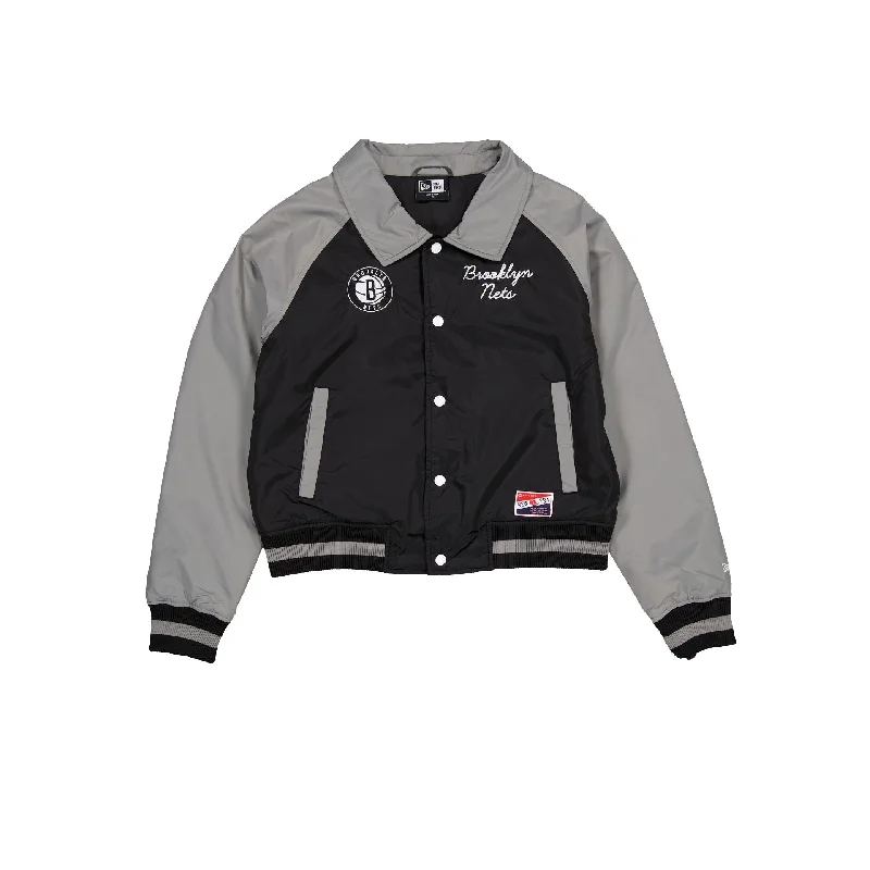 Brooklyn Nets Throwback Women's Jacket V-Neck Jacket Boat Neck Jacket Square Neck Jacket