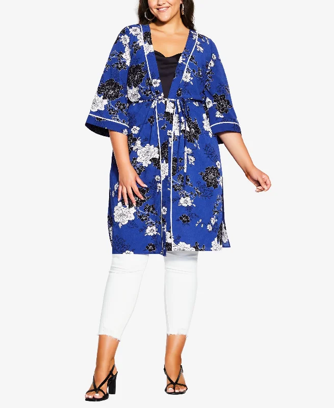 City Chic Trendy Plus Size La Fleur Jacket Chenille Jacket Brocade Jacket Lace Jacket