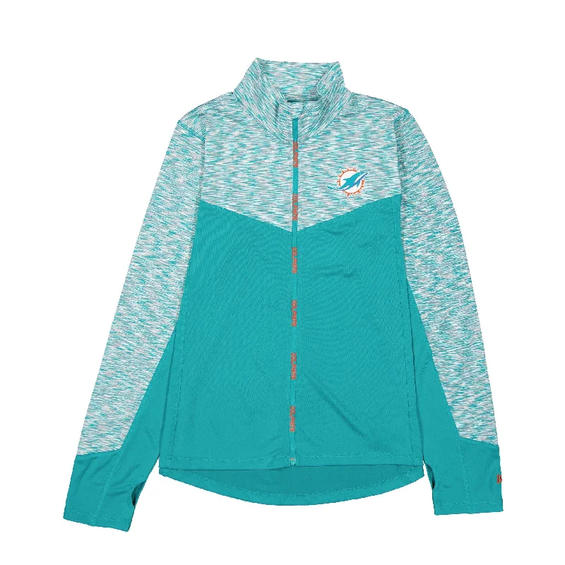 Miami Dolphins Active Women's Jacket Fitted Jacket Loose Jacket Oversized Jacket