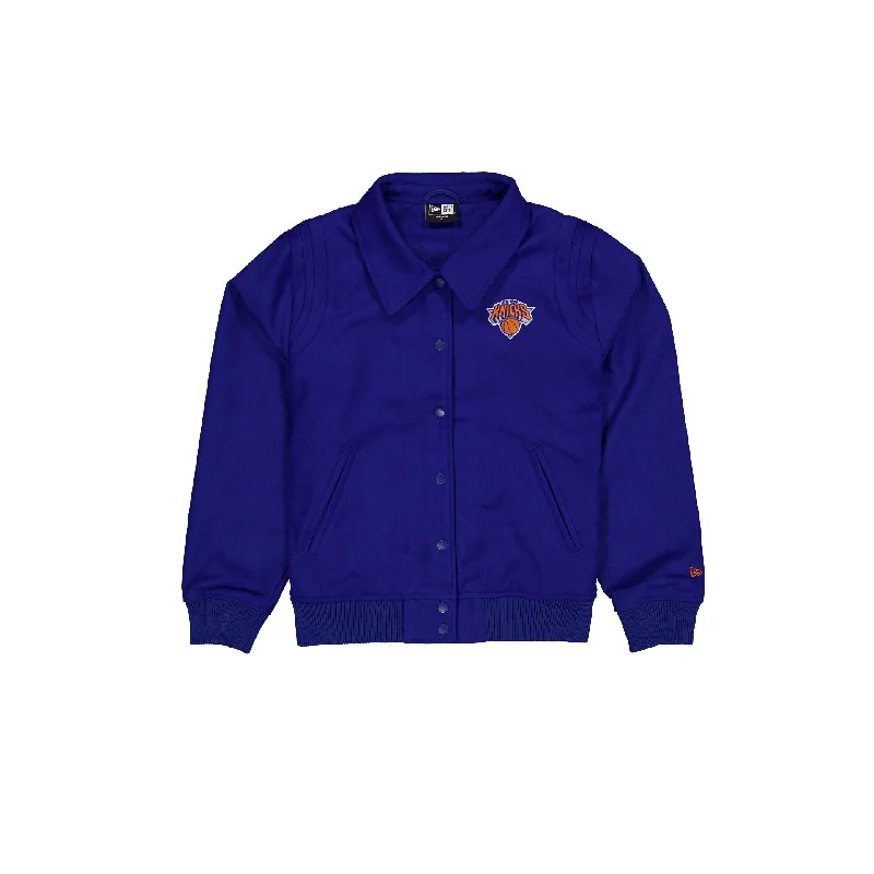 New York Knicks Sport Night Women's Jacket Fleece Fabric Down Fabric Feather Fabric
