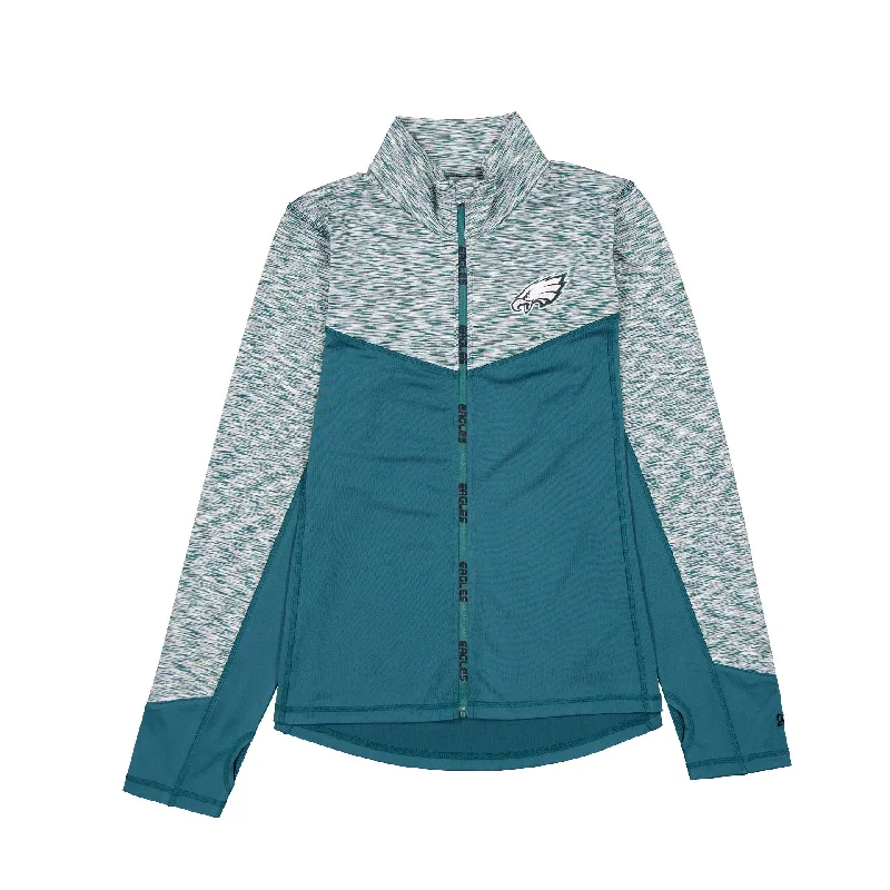 Philadelphia Eagles Active Women's Jacket Stand-Up Collar Roll-Neck Collar Turtle Neck