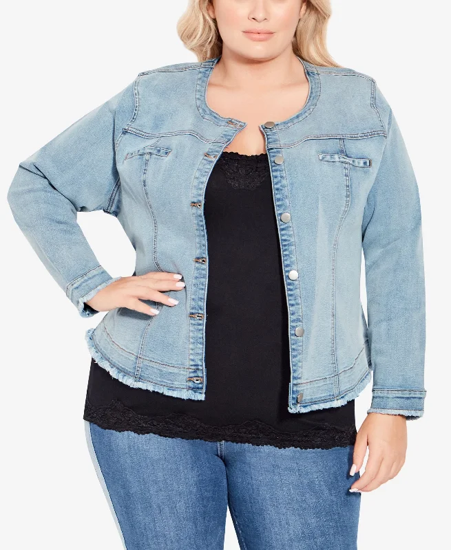 Plus Size Deenie Jacket Mesh Jacket Canvas Jacket Denim Jacket