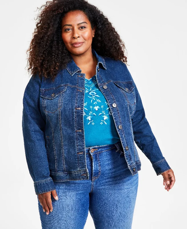 Style & Co Plus Size Denim Jacket Rayon Jacket Velvet Jacket Corduroy Jacket