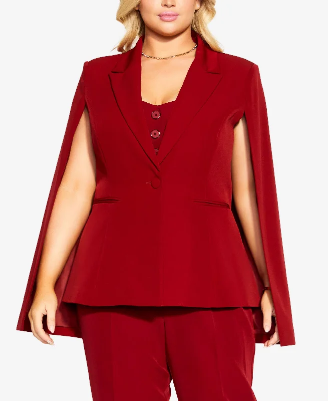 Trendy Plus Size Emma V-neck Jacket Print Jacket Jacquard Jacket Embroidered Jacket