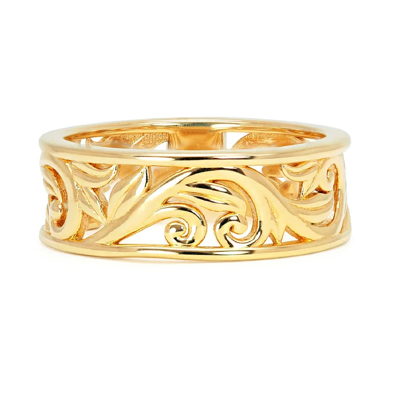 Artisan Filigree Ethical Gold Jacket Ring Denim Fabric Leather Fabric Suede Fabric