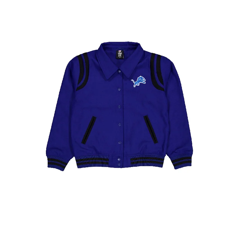 Detroit Lions Sport Night Women's Jacket Oversized Jacket Tailored Jacket Straight Jacket