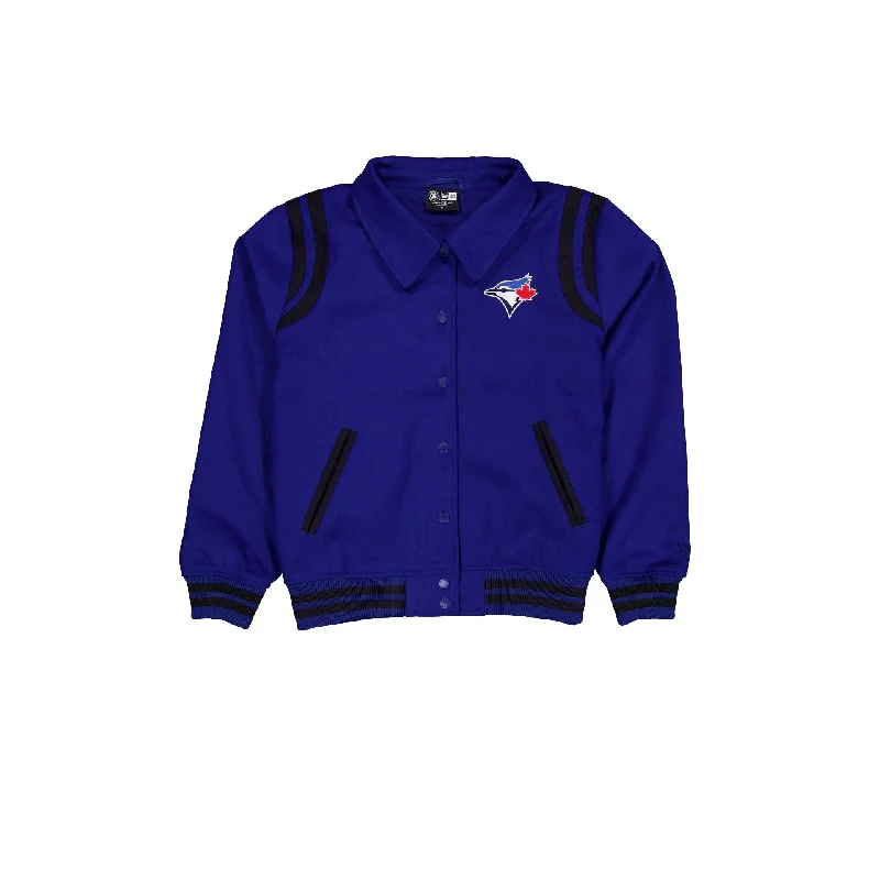 Toronto Blue Jays Sport Night Women's Jacket Herringbone Jacket Houndstooth Jacket Plaid Jacket