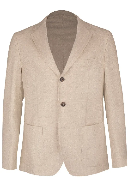 Single Breasted Rolled Three-Button Jacket - Sand Bomber Jacket Anorak Windbreaker